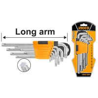 Комплект ключів Torx 9 шт. Т10-Т50 INGCO