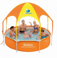 Каркасный бассейн BestWay 56193 «С зонтиком и душем»  244х51