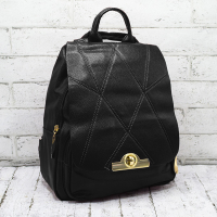 Жіночий рюкзак з еко-шкіри  Чорний