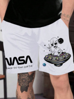 Шорти білі з ДТФ | 67-008