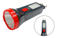 Фонарь ручной Wimpex 160мм x 1LED x 12SMD x 220В (174-WX2894)