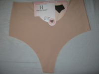 Стрінги з корекцією гладкі бежеві з лазерною обробкою розмір S/M