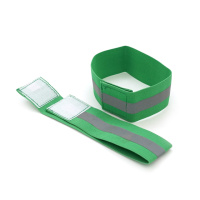 Глянцевый светоотражающий эластичный ремешок на запястье или щиколотку, цена за комплект 2шт, Green