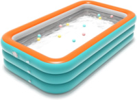 Надувний сімейний басейн Pool 210×145×56 см KAR108 • Простора літня зона для дітей та дорослих з швидким надуванням