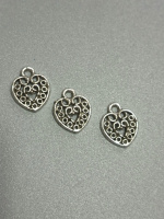 Подвеска «сердце»/ 1,3×1,6см/ сталь