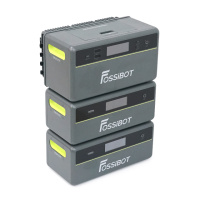 All-in-One Solar station FOSSiBOT FBP1200W+2Battery, APP Control, WiFi, 5874Wh LiFePO4 6000Cycles, MPPT 2000W max, 3хAC 220, 1xUSB-15W, 1хUSB-C(100W),