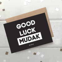 Открытка «Good Luck Mudak», английский