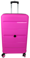 Велика валіза на колесах із поліпропілену 93L My Polo, Туреччина рожева
