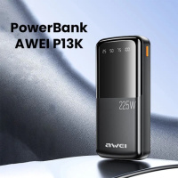 Повербанк Awei P13K 22,5W 20000mah, портативный аккумулятор для зарядки телефона\планшета, power bank для айфона