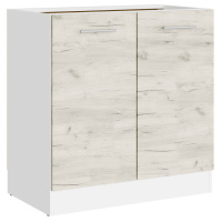 Кухонный модуль нижний Эверест Эко 800 дуб крафт белый/белый (без столешницы) 80х46х82 см (DTM-071024)