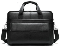 Сумка чоловіча 714628 шкіряна Чорна