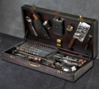 Набір шампурів та інструментів для приготування їжі на природі «Одін» в дерев’яному кейсі