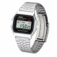 Чоловічий годинник Casio A159W-N1 — класична електронна модель у сріблястому корпусі з підсвічуванням