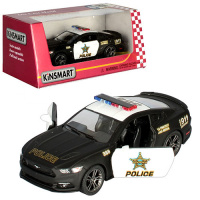 Машинка полицейская инертная Kinsmart Ford Mustang KT-5386-WP 12 см