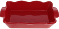 Форма Augsburg «Волна» прямоугольная для выпечки 38х23х8.2см керамическая (красная)