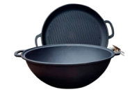 Казан чугунный Мy-dishes 340мм x 8л татарский (9.8кг) с крышкой-сковородою (Т405СР)