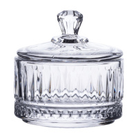 Конфетница с крышкой Ø 6.5 см стеклянная HP-YH-29