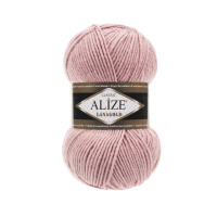 Пряжа ALIZE LANAGOLD цвет розовый № 161  / 240 м / 100 г / Турция