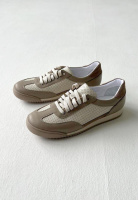 Жіночі кеди бежеві шкіряні v7-e7-17