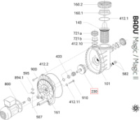 Крильчатка насоса Speck BADU MAGIC ІІ/6 (292.1623.002)