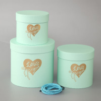 Коробка цилиндр/ 3 в 1 / ментол