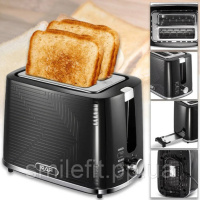 Тостер RAF R.2102, 900 Вт, 2 широкі слоти, функція розморожування та підігріву