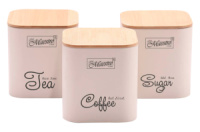 Набор емкостей Maestro 115 x 115 x 122мм слоновая кость (3шт) (MR-1775-3S-IVORY)