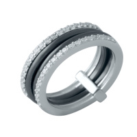 Серебряное кольцо CatalogSilver с керамикой, вес изделия 4,59 гр (1998076) 17.5 размер