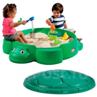 Песочница Черепаха с крышкой Little Tikes 631566