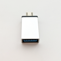 Адаптер OTG Micro-USB to USB-A silver OEM