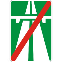 Доржный знак 5.2 (Конец автомагистрали)
