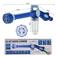 Распылитель воды универсальный Ez Jet Water Cannon, насадка на шланг водомет с отсеком для моющих средств