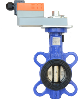 Затвор поворотний дисковий з електроприводом «Батерфляй» Ду 100 Walver (Ру=16, Т= -10..+120 °С, 150сек)