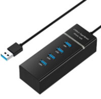 Хаб USB 3.0 на 4 порти P104 BLACK