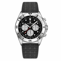 Чоловічий годинник Pagani Design PD-1705-1 Silver-Black з сапфіровим склом та механізмом Seiko VK63