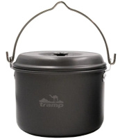 Котел анодированный с крышкой Tramp 7 л, UTRC-041  черный (UTRC-041)