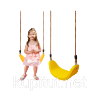 Гойдалка для дітей великі Lux Just Fun Жовтий