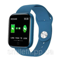 Smart Watch T80S, два браслети, температура тіла, тиск, оксиметр. Колір: синій