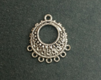 Коннектор. Размер - 2×2,6 см. Цвет - сталь. Цена указана за 1 шт