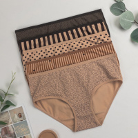 Батальні трусики бавовна - темний мікс р.2XL, 3XL, 4XL     5 шт.