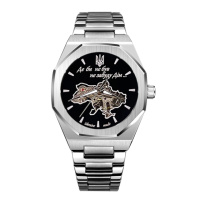 Чоловічий годинник Awarder Octagon 026 Де би не був Silver-Black механіка з автопідзаводом