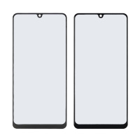 Стекло тачскрина с OCA плёнкой для Samsung A225/A315 Galaxy A22 (2021)/A31 (2020) чёрное с олеофобным покрытием, закалённое