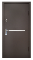 РОЗПРОДАЖ! Двері вхідні GALICIA Modern Base RAL 8019 Темний дуб 860x2050
