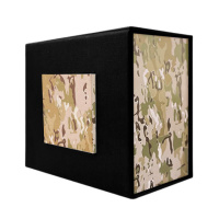 Подарункова картонна коробочка Boxes для годинника чорна-камуфляж (SKU: 1000-0253)