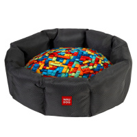 Лежанка для собак WAUDOG Relax, малюнок «Блоки», S, Ш 34 см, Д 45 см, В 17 см
