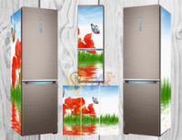 Дизайнерские наклейки на холодильник Бабочки