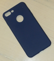 Чехол для iPhone 7 Plus/ 8 Plus синий (б.уп)