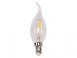 Филаментная светодиодная лампа Luxel 074-H (filament) 4W E14 2700K 440 lm 4 нити