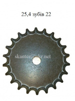 Звездочка шаг t=25.4 зуб =22