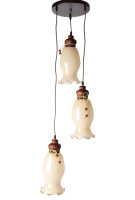 Деревянная Люстра SVLIGHT трехламповая 2682/3